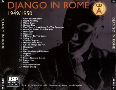 Django Reinhardt - Django In Rome 1949-1950 (2003) {4CD Box Set JSP Records JSP919}