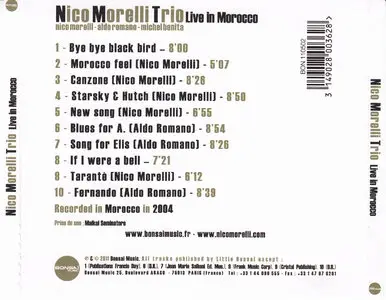 Nico Morelli Trio - Live In Morocco (2011) {Bonsai Music} (ft. Aldo Romano)