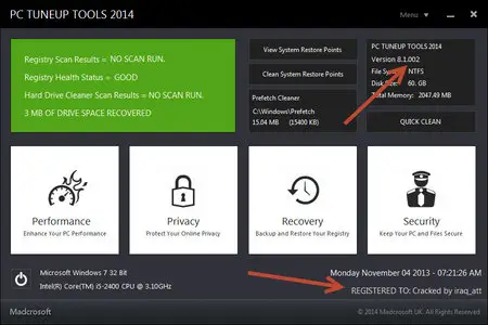 Madcrosoft PC TuneUp Tools 2014 8.1.002 