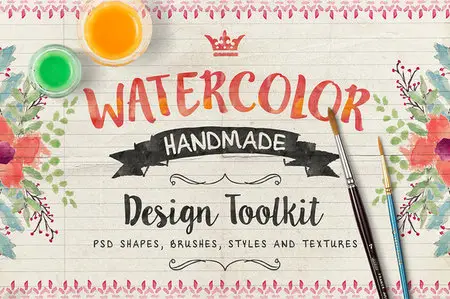 CreativeMarket - Watercolor & Elements Toolkit