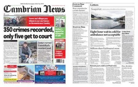Cambrian News Arfon & Dwyfor – 15 November 2019