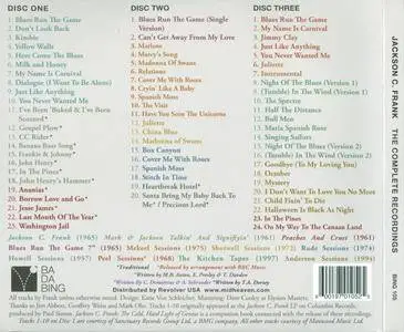 Jackson C. Frank - The Complete Recordings (2014) {3 CD Set Ba Da Bing - BING 105 rec 1957-1997}