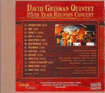 David Grisman Quintet - 25th Year Reunion Concert (2011)