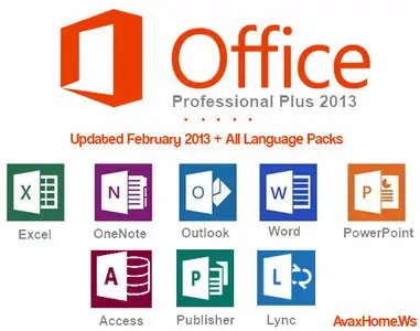 Microsoft Office 2013 Professional Plus Volume Licenced with Language Packs x86/x64