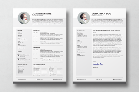 CreativeMarket - Professional Resume set