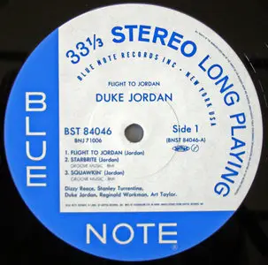 Duke Jordan - Flight To Jordan (Japan Blue Note ST-84046 TOSHIBA-EMI LTD) Vinyl rip 24-bit/96kHz + Redbook