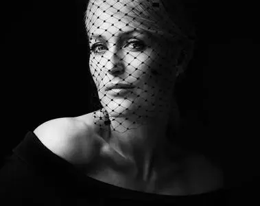 Gillian Anderson by Nick Haddow for GQ Magazine