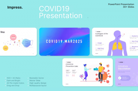 Novel Coronavirus COVID-19 PowerPoint Infographic Q26VVS8
