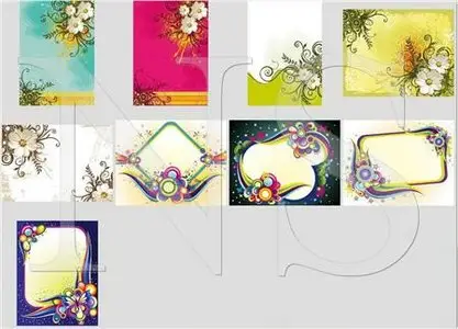 Vector Amazing SS Frames & backgrounds
