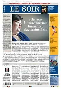 Le Soir du 03 Novembre 2014