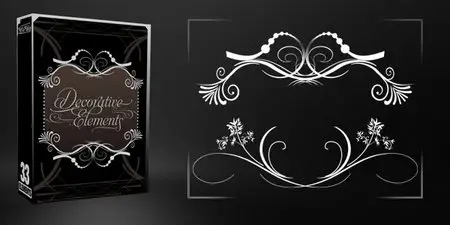 Decorative Elements Pack – 33 Free Vectors, Brushes, and Images
