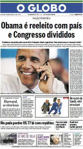 Jornal O Globo - 07 de novembro de 2012 - Quarta