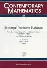 Extremal Riemann Surfaces: From the Proceedings of the Ams Special Session With Related Papers January 4-5, 1995 San Francisco,