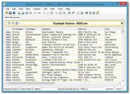 Rons CSV Editor 2023.05.19.1414