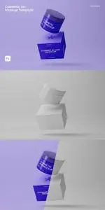 Cosmetic Jar Mockup 4WMBHPR