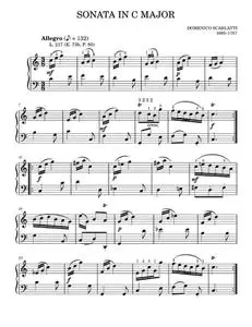 Sonata In C Major, L. 217 - Domenico Scarlatti (Easy Piano)