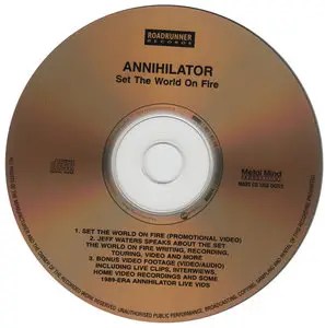 Annihilator - Set The World On Fire (1993) [2009, 2CD, Limited Edition]