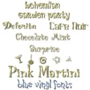 Blue Vinyl Fonts