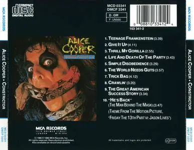 Alice Cooper - Constrictor (1986)