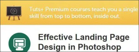 Tutsplus - Effective Landing Page Design in Photoshop