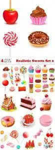 Vectors - Realistic Sweets Set 2