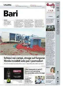 la Repubblica Bari - 5 Agosto 2018