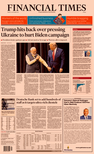 Financial Times Europe – 23 September 2019