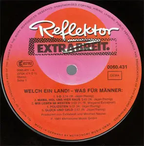 Extrabreit - Welch Ein Land! Was Für Männer: (Reflektor Z 0060.431) (GER 1981) (Vinyl 24-96 & 16-44.1)