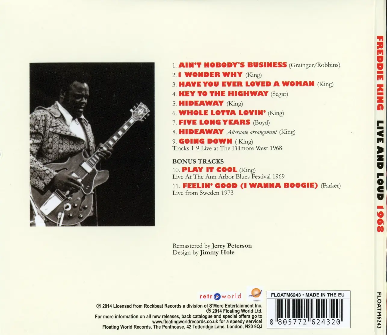 Freddie King - Live & Loud 1968 (2014) {Floating World FLOATM6243 ...