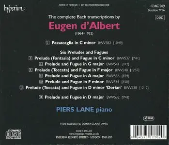 Piers Lane - Bach Piano Transcriptions, Vol. 8: Eugene d'Albert (2010)