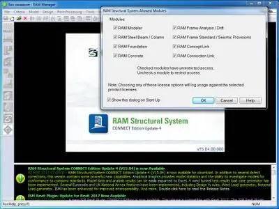 RAM Structural System CONNECT Edition 15.04.00.00