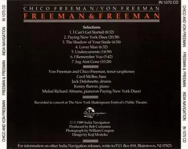 Chico Freeman and Von Freeman - Freeman & Freeman (1981) {India Navigation}