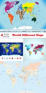 Vectors - World Different Maps