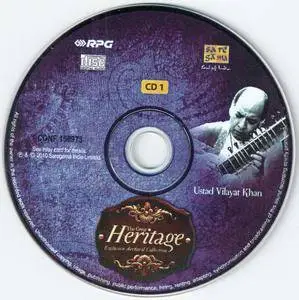 Ustad Vilayat Khan - The Great Heritage 1955-1990 (2010) {3CD Pack, Indian Classical Sitar - Saregama/RPG - Collector Edition}