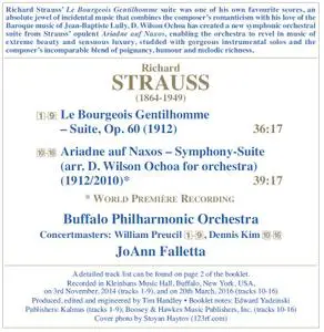 Buffalo Philharmonic Orchestra - R. Strauss: Le bourgeois gentilhomme Suite & Ariadne auf Naxos, Symphony-suite (2017) [24-96]