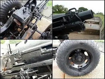 US 75mm M1A1 Pack Howitzer on M8 Walk Around