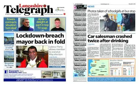 Lancashire Telegraph (Blackburn, Darwen, Hyndburn, Ribble Valley) – April 16, 2021