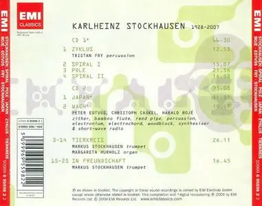 Karlheinz Stockhausen - Spiral I & II, Pole, Wach, Japan, Zykus, Tierkreis, In Freundschaft (2009) {2CD Set EMI Classics}