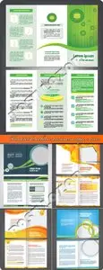 Booklet brochure business style vector