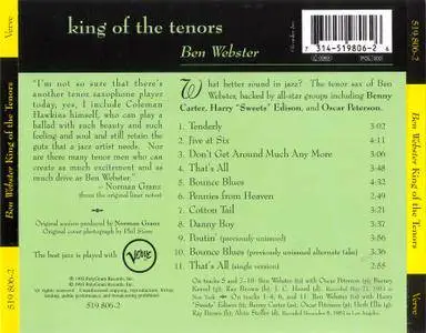 Ben Webster - King of Tenors (1954) Reissue 1993