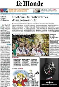 Le Monde du Mardi, 15. Juillet 2014
