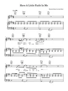 Have A Little Faith In Me - John Hiatt (Piano-Vocal-Guitar (Piano Accompaniment))