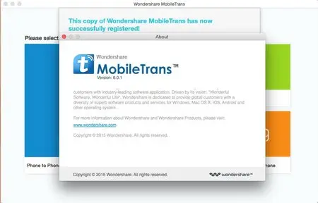 Wondershare MobileTrans for Mac 6.0.1 Multilangual Mac OS X