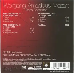 W.A. Mozart - Piano Concertos (Derek Han) [2005] [11 CDs] (Redbook Layer Hybrid SACD rip)