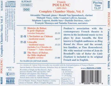 Poulenc - Complete Chamber Music, Vol.5 - Alexandre Tharaud et al. (2000) {Naxos 8.553615}