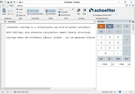 Schoettler CalcTape Business 6.0.8.1 Multilingual