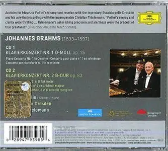 Johannes Brahms - Klavierkonzerte Nr. 1 & 2 - Maurizio Pollini (2016) {2CD Set Deutsche Grammophon}