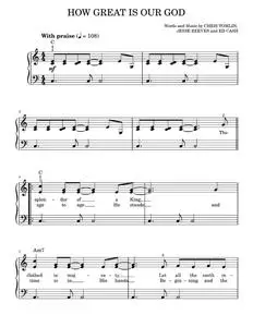 How great is our god - Chris Tomlin (Easy Piano)