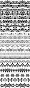 Vectors - Seamless Floral Borders 56