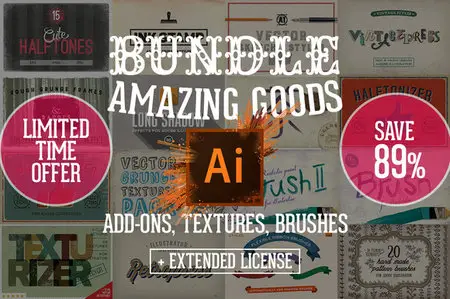 CreativeMarket - Illustrator Add-Ons Bundle Extended